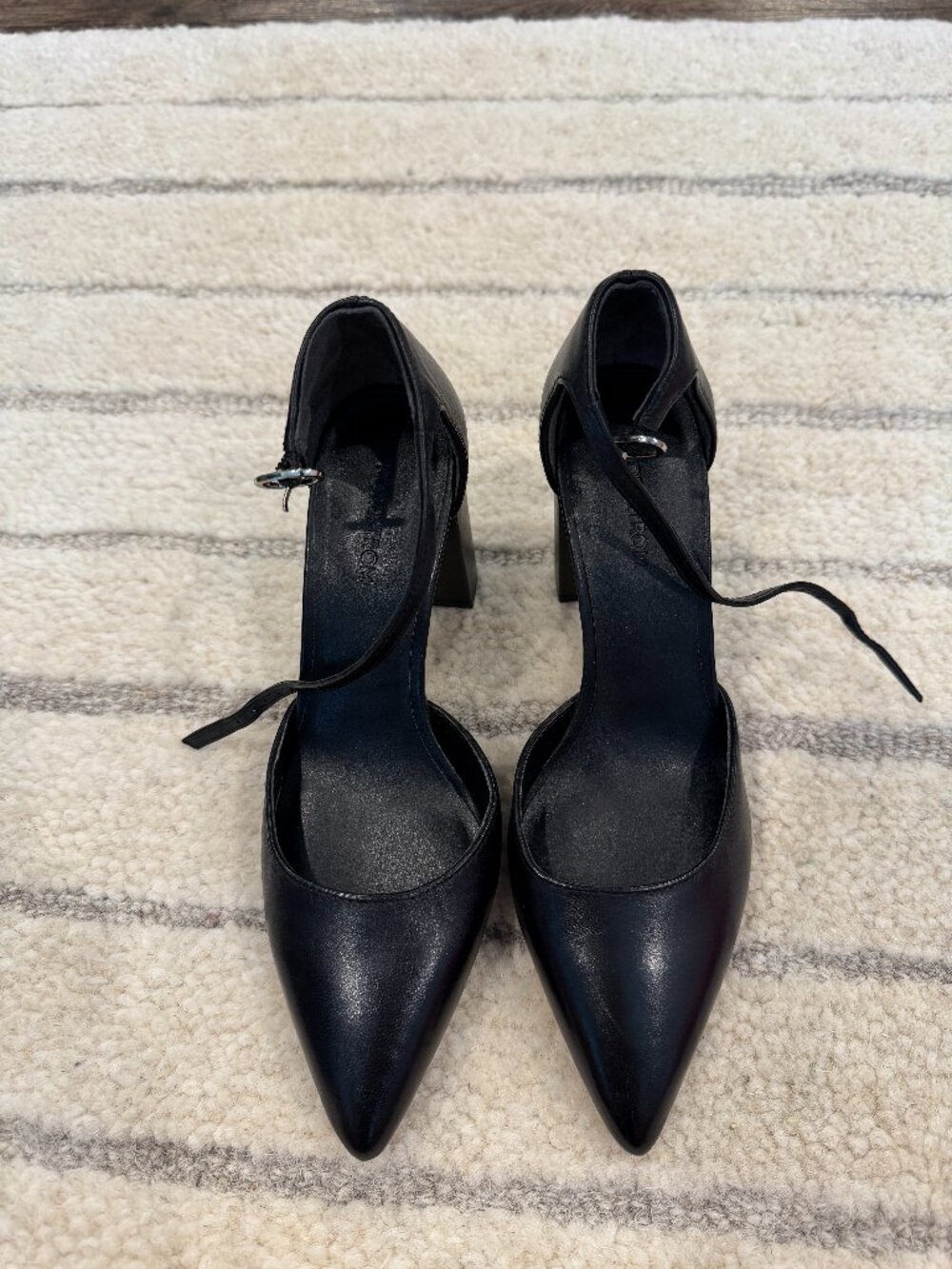 Paola Ankle Strap Pointed Toe Pump